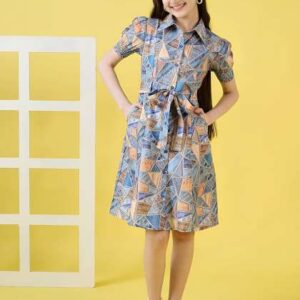 arshia fashions floral print shirt dress