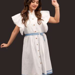 bello dona clothing flutter sleeve aline dress