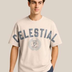 bullmer typography printed crew neck drop shoulder