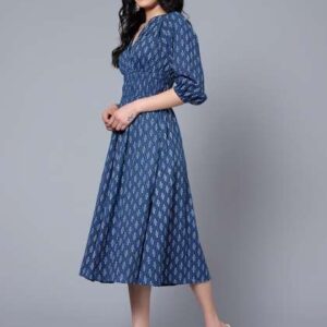 bani women vneck ethnic motifs aline midi dress