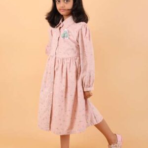 calyx clothing floral print puff sleeve fit flare