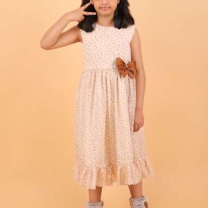 calyx clothing girls polka dot printed chiffon fit