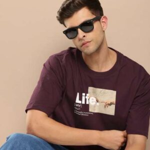 difference of opinion men graphic printed cotton t