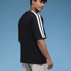 herenow typography printed dropshoulder sleeves pu