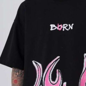 lauren adams men graphic round neck oversized tshi