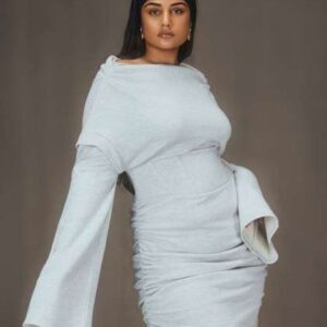 lea clothing co off shoulder long flared sleeves b
