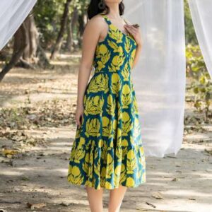 mabish by sonal jain printed cotton strappy layere