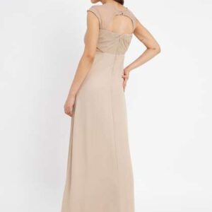 madame dobby weave embellished maxi dress