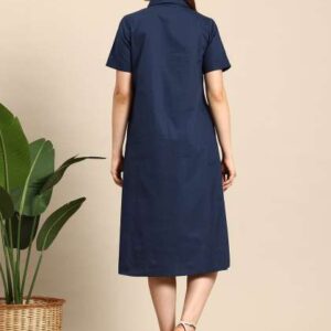 mast harbour pure cotton shirt midi dress