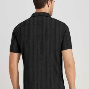 moda rapido men checked polo collar tshirt