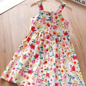 ompax floral printed fit flare dress