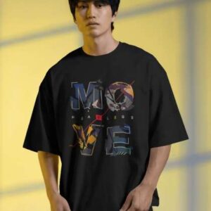 silver moon clothing printed drop shoulder sleeves