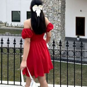 tailormade clothing women puff sleeve fit and flar