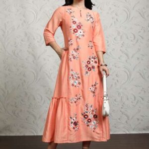 vishudh print aline dress