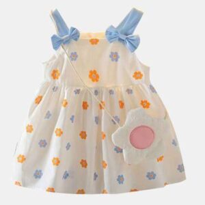 yk print fit flare dress