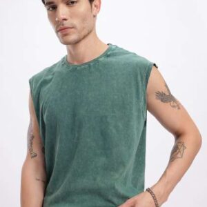glitchez washed effect pure cotton relaxed fit tsh