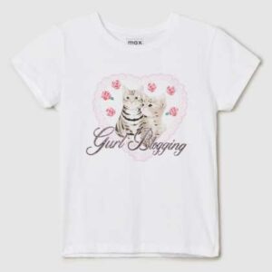 max girls applique tshirt
